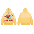 Vale Forever Valley Dreams Sun Moon Graphic Zip‑Up Hoodie Yellow Gradient