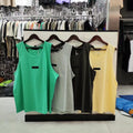 ESSENTIALS BEYOURSELF Oversized Tank Top Men's Cotton Sleeveless Streetwear Tee