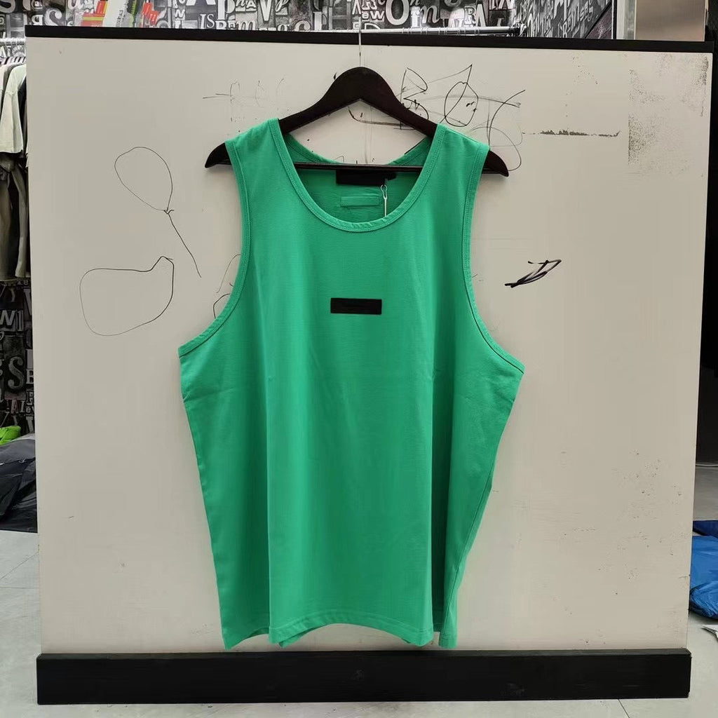 ESSENTIALS BEYOURSELF Oversized Tank Top Men's Cotton Sleeveless Streetwear Tee