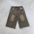 Derschutze retro heavy-duty embroidered jeans