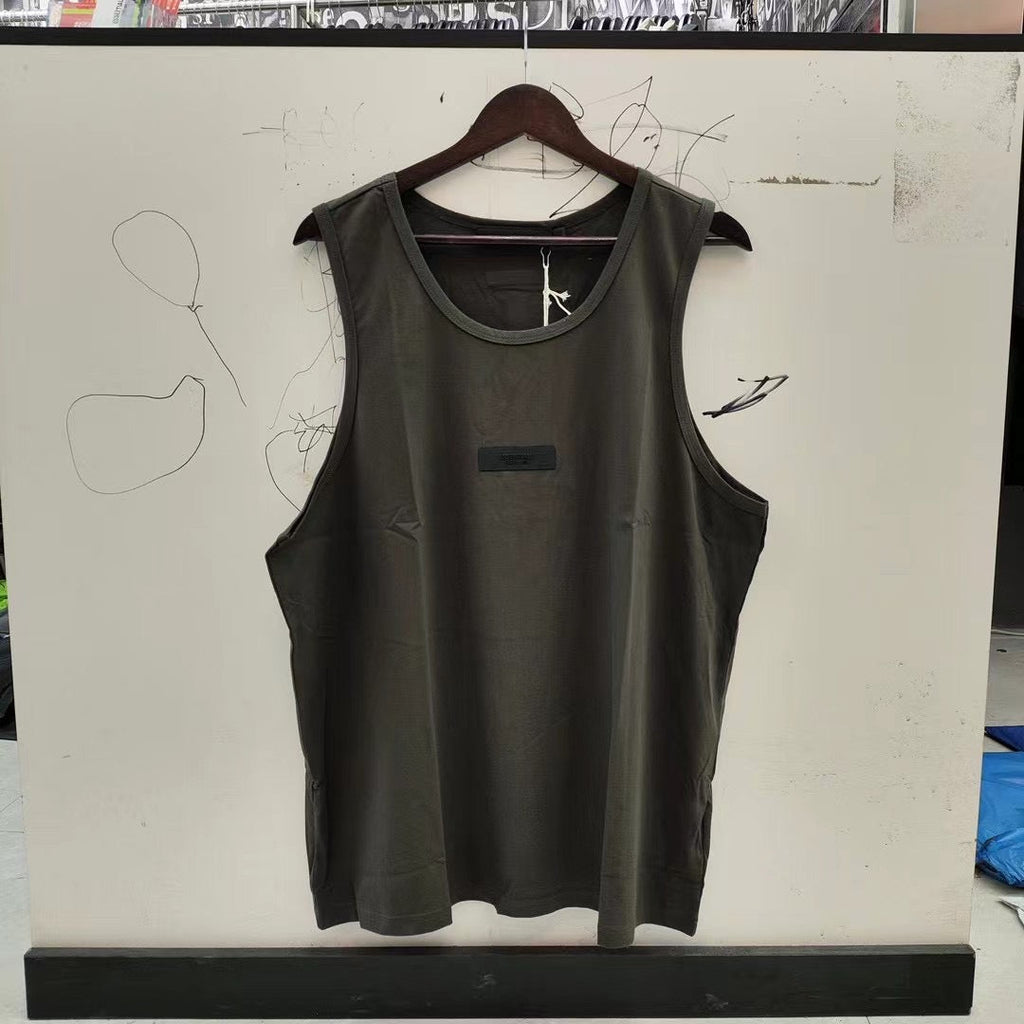 ESSENTIALS BEYOURSELF Oversized Tank Top Men's Cotton Sleeveless Streetwear Tee