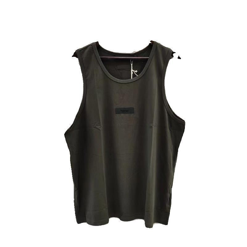ESSENTIALS BEYOURSELF Oversized Tank Top Men's Cotton Sleeveless Streetwear Tee